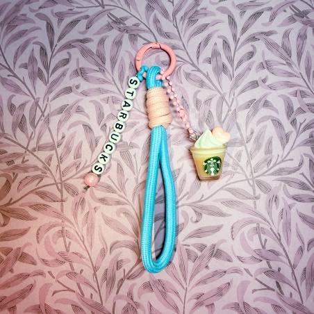 Colgante “Starbucks” celeste